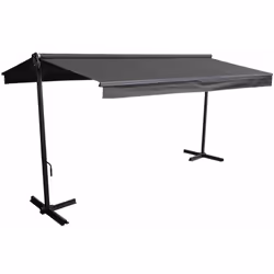 Description générale Le store extérieur FRENE est conçu pour ombrager une grande surface de 3,95 x 3 m sans nécessiter de fix ...
