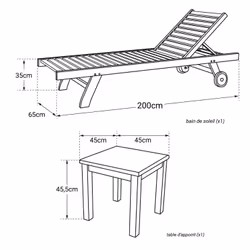 Happy Garden SETTEC11 chaise d'extérieur - Vue supplémentaire 3