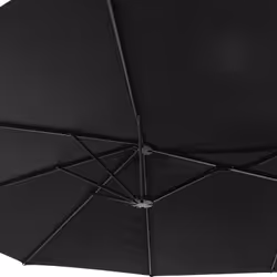 Happy Garden PAR01N parasol de terrasse Autre Noir - Vue supplémentaire 4