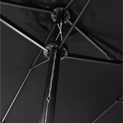 Happy Garden PAR01N parasol de terrasse Autres Noir