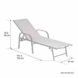 Happy Garden TEX11RW chaise d'extérieur Rose - Vue supplémentaire 6