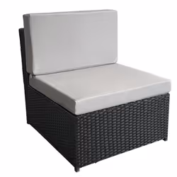 Happy Garden 960NG ensemble de meubles de jardin Noir