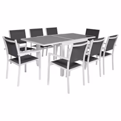 Happy Garden SET1246-50GW, Blanc, 8 siège(s), 935 mm, 140 mm, 935 mm, 29,3 kg