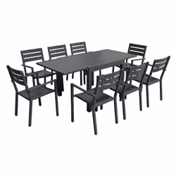 Happy Garden SET1248-66GA, Gris, 8 siège(s), 935 mm, 140 mm, 935 mm, 20,3 kg