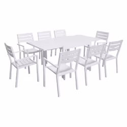 Happy Garden SET1248-66GW, Blanc, 8 siège(s), 935 mm, 140 mm, 935 mm, 20,3 kg