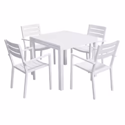 Happy Garden SET1248-66GW ensemble de meubles de jardin Blanc