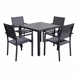 Happy Garden SET1249-50GA, Gris, 4 siège(s), 960 mm, 100 mm, 960 mm, 16,8 kg