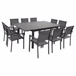 Happy Garden SET1267-50GA, Gris, 10 siège(s), 1435 mm, 140 mm, 1435 mm, 30,2 kg
