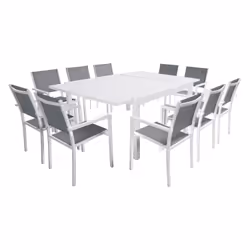 Happy Garden SET1267-50GW, Blanc, 10 siège(s), 1435 mm, 140 mm, 1435 mm, 30,2 kg
