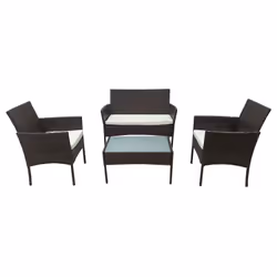 Happy Garden RES01MC, Marron, 4 siège(s), 920 mm, 370 mm, 570 mm, 29 kg
