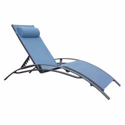 Happy Garden 1280BN chaise d'extérieur Bleu, Gris