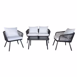 Happy Garden COR10GC, Noir, 4 siège(s), 1330 mm, 760 mm, 570 mm, 48 kg