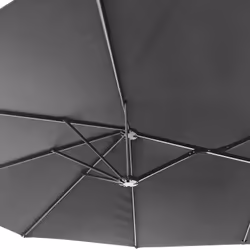 Happy Garden PAR02G parasol de terrasse Autres Gris - Vue supplémentaire 4