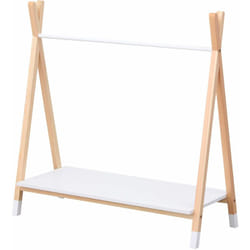 Happy Garden - Penderie pour enfant bois et blanche lou