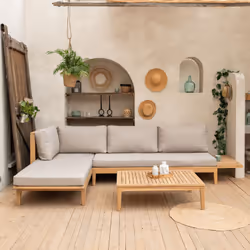 Happy Garden ACA23S ensemble de meubles de jardin Bois
