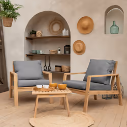 Happy Garden ACA22G ensemble de meubles de jardin Bois
