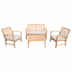 Happy Garden ACA20S, Bois, 4 siège(s), 1240 mm, 570 mm, 440 mm, 34 kg