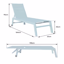 Happy Garden LOT1281IV chaise d'extérieur Vert - Vue supplémentaire 7
