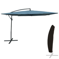 Happy Garden PAR545BG-C parasol de terrasse Carré Bleu, Gris