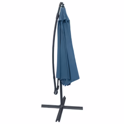 Happy Garden PAR542BG-C parasol de terrasse Rond Bleu, Gris