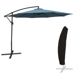 Happy Garden PAR541BG-C parasol de terrasse Rond Bleu, Gris