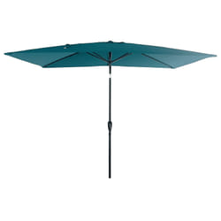 Happy Garden PAR558B parasol de terrasse Rectangle Bleu
