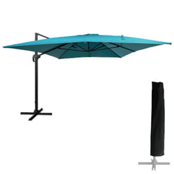 Happy Garden PAR557B-C parasol de terrasse Rectangle Bleu