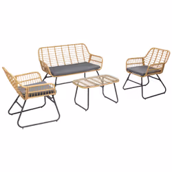 Happy Garden RES31ZG, 4 siège(s), 1150 mm, 600 mm, 370 mm, 36 kg, Adultes