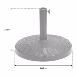 Happy Garden 544 parasol de terrasse Rond