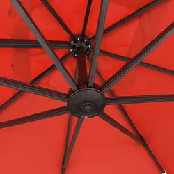 Happy Garden PAR554R-C parasol de terrasse Carré Rouge - Vue supplémentaire 4