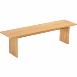 Description générale Avec son design épuré et intemporel, ce banc en bois apporte une touche chaleureuse à tout intérieur. So ...
