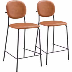 Description : Les tabourets de bar EDMOND possèdent un revêtement en simili et un rembourrage en mousse pour un confort optim ...