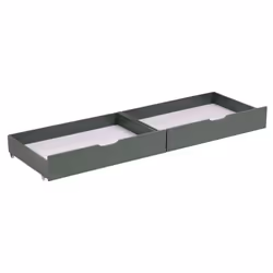 Lot de 2 tiroirs de rangement verts pour lit