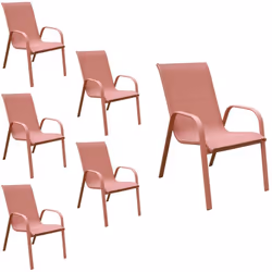 Description : Le lot de chaises MARBELLA allie praticité et durabilité. Leur structure en aluminium offre une excellente rési ...