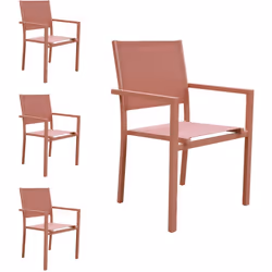 Description : Légères et faciles à manipuler, ces chaises sont pensées pour une utilisation durable. Leur assise en textilène ...
