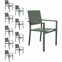 Description : Légères et faciles à manipuler, ces chaises sont pensées pour une utilisation durable. Leur assise en textilène ...