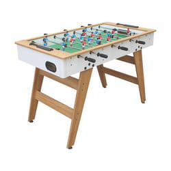 Baby-foot 120cm blanc et bois