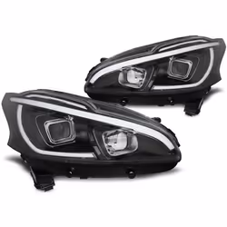 Paire de feux phares Peugeot 208 12-15 led LTI noir