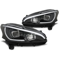 Paire de feux phares Peugeot 208 12-15 led LTI noir
