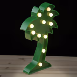 Sous le soleil des Tropiques avec cette lampe décorative Palmier Fiche Technique: Composition: Plastique Type de Pile Requis: ...