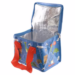 Sac à repas isotherme Chaque sac à repas est en tissu isotherme. Hauteur 15 cm Largeur 20 cm Profondeur 14 cm environ Polypro ...