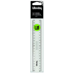 Wonday FTE220062 règle Règle de bureau 200 mm Plastique Transparent