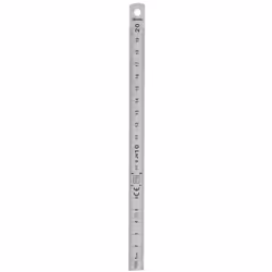 Wonday BRE200072, Règle de bureau, Acier inoxydable, Acier inoxydable, pouce, mm, 200 mm, 1 pièce(s)