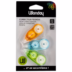 Wonday FCR040092, Multicolore, 5 m, 4 mm, Blister, 3 pièce(s)