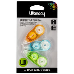 Wonday FCR040092 film/bande correcteur 5 m Multicolore 3 pièce(s)