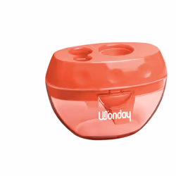 Wonday FTC350063, Taille crayon manuel, Rouge, Plastique, 1,7 cm, 6 mm