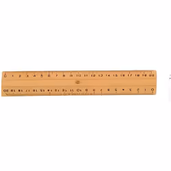 Règle plate en bois naturel - SAFETOOL - largeur 4 cm - certifiée PEFC