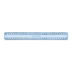 Wonday FTS330062 règle Règle de bureau 300 mm Plastique Bleu clair