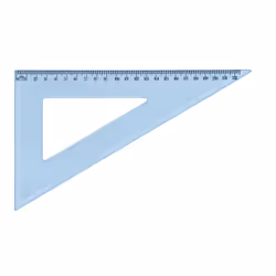 Wonday FTS750162, Règle de bureau, Plastique, Bleu clair, cm, mm, 220 mm