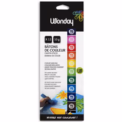 Wonday FCG510092, 12 pièce(s), Multicolore, Multicolore, Rond, Boîte avec crochet